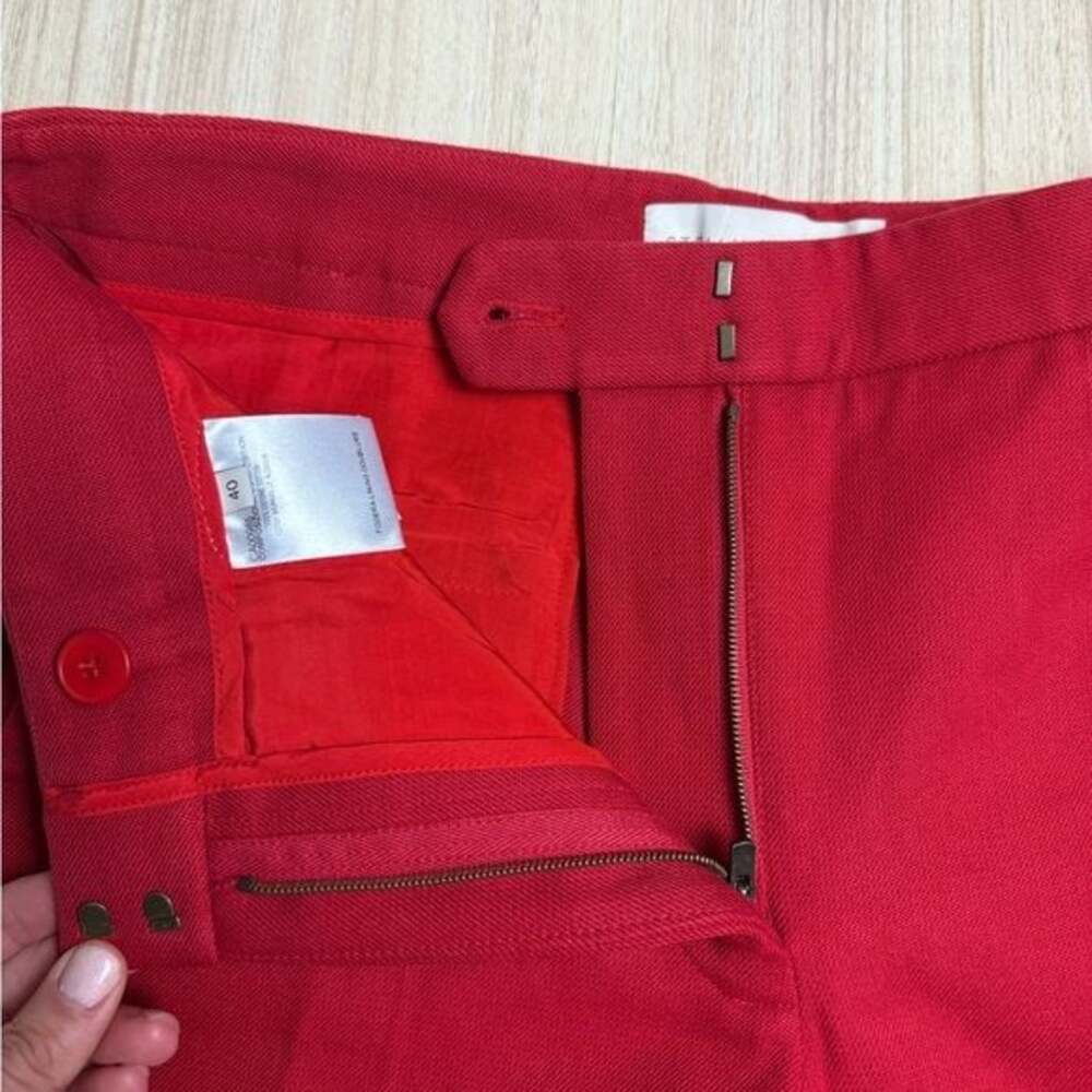 NWT Stella McCartney - Red Cuffed Shorts - Sz 40 (US S/4) - Picture 6 of 9